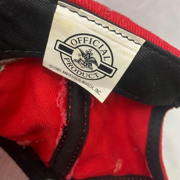 Vintage Bud Light Budweiser Bud Ice Strapback Dad Hat Cap Football 1995 - Picture 7 of 8